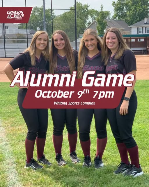 CCSJ Crimson Wave Softball Alumni Game - October 9 at 7 PM at Whiting Sports Complex